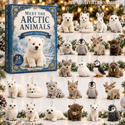Arctic Animals World Advent Calendar 2026 - 24-Day Festive Countdown, Acrylic Charms Blind Box - Gift For Animal Lovers