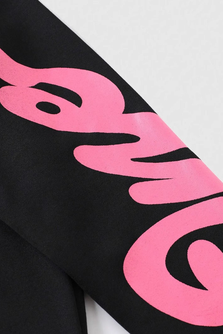 Pink Ribcage Graphic Pullover Hoodie