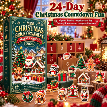 24-Day Mini Christmas - Flat Ornament Advent Calendar