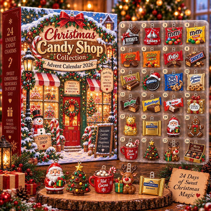 Snack Advent Calendar 2026 – 24 Day Christmas Countdown | Retro Candy Treat Gift for Kids, Teens and Adults