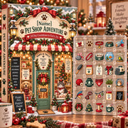 Custom Pet Shop Advent Calendar: Personalized Name, 24-Day Countdown (Acrylic or Wood)