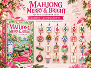 Mahjong Advent Calendar 2026, 24 Days Mahjong Christmas Ornaments, Chinoiserie Holiday Countdown, Mahjong Lover Gift, Mahjong Player Gift