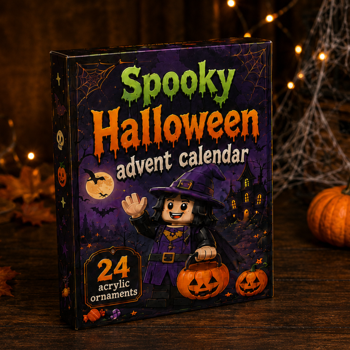 Spooky Halloween Advent Calendar 2026 - 24 Day Spirits Countdown, Acrylic Charms Blind Box, Gift For Horror Fans