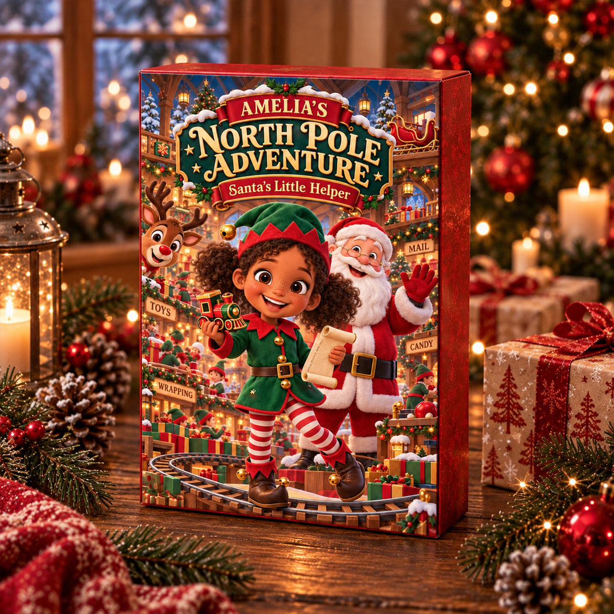 Personalized Kids Advent Calendar 2026, Custom Name North Pole Adventure, Santa's Little Helper Christmas Countdown, Gift for Girls and Boys
