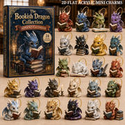 Gothic Dragon Advent Calendar 2026 - 24-Day Festive Countdown, Acrylic Charms Blind Box - Gift For Dragon Lovers