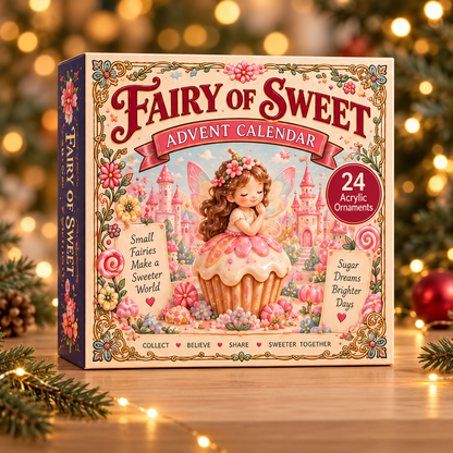Fairy Of Sweet Advent Calendar 2026 - 24-Day Festive Countdown, Acrylic Charms Blind Box - Gift For Fairies Lovers