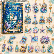 Mystic Underwater World Advent Calendar 2026 - 24-Day Festive Countdown, Acrylic Charms Blind Box - Gift For Ocean Lovers