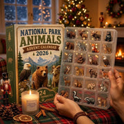 National Park Animals Advent Calendar 2026, 24 Wildlife Ornaments, Christmas Countdown Calendar, Nature Lover Gift, Wildlife Collector Gift