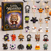 Little Monster Advent Calendar 2026 - 24-Day Festive Countdown, Acrylic Charms Blind Box - Gift For Cute Collectors