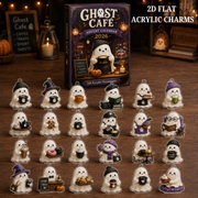 Ghost Cafe Advent Calendar 2026 - 24-Day Festive Countdown, Acrylic Charms Blind Box - Gift For Family & Friends