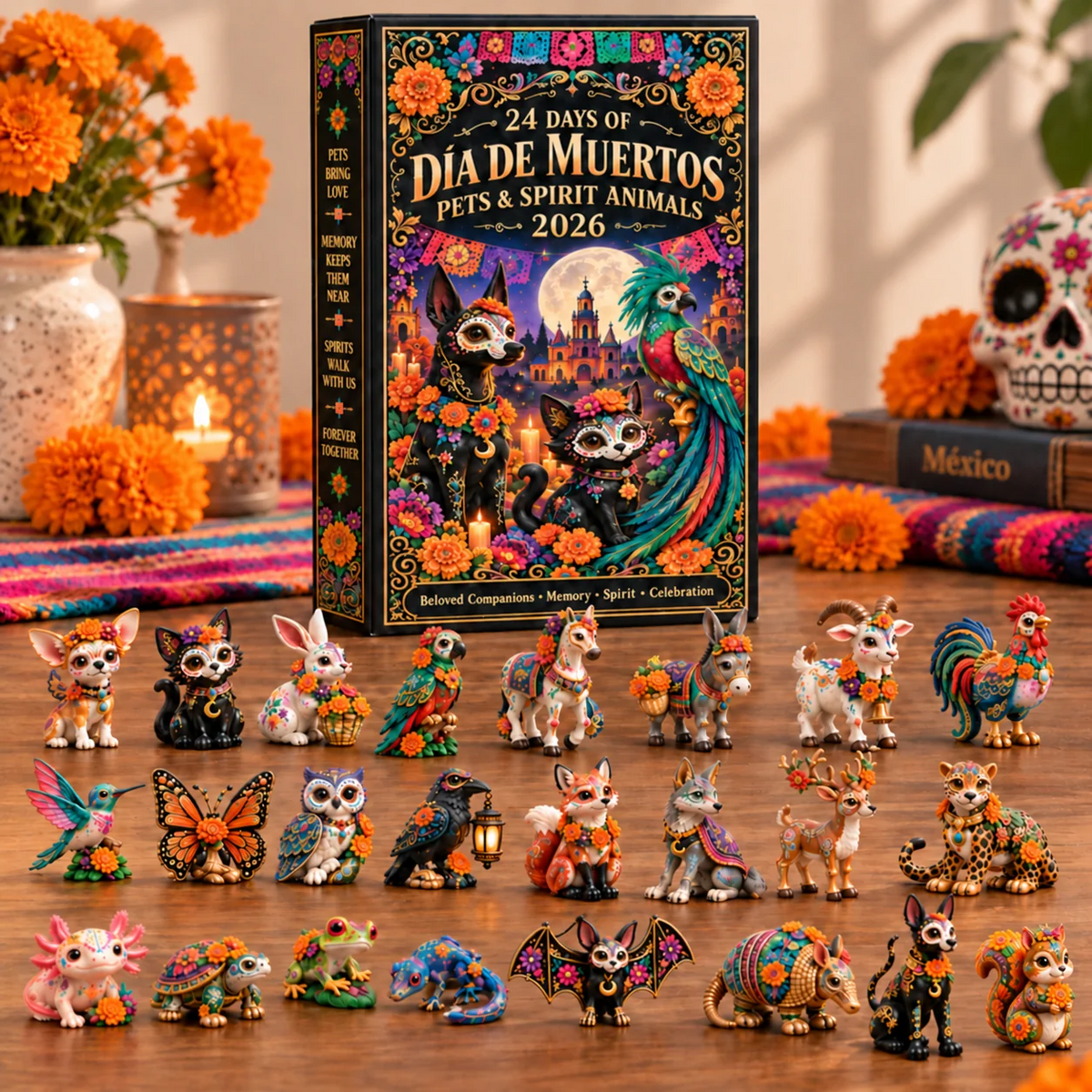 24 Days of Día de Muertos Pets & Spirit Animals Advent Calendar 2026