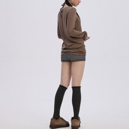 Emo Phase Skull Long Sleeve Top