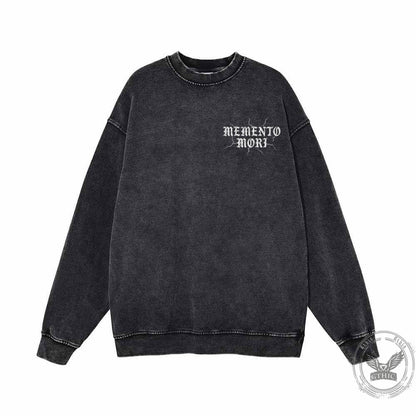 Eternal Grim Reaper Skull Vintage Washed Sweatshirt