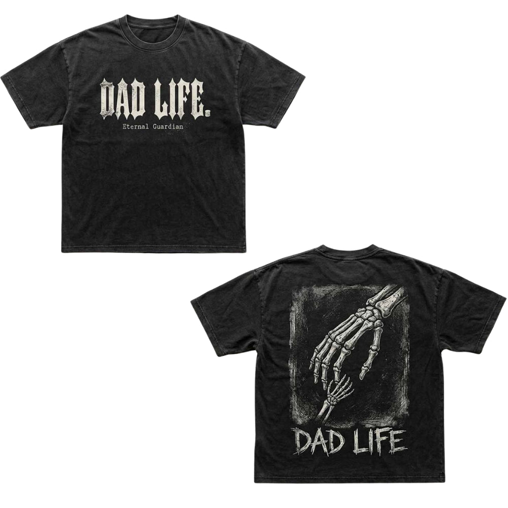 Eternal Guardian Dad Life Nu-Goth Vintage Washed T-shirt