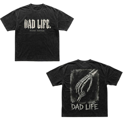 Eternal Guardian Dad Life Nu-Goth Vintage Washed T-shirt