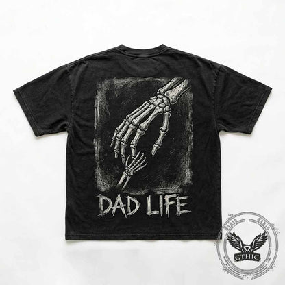 Eternal Guardian Dad Life Nu-Goth Vintage Washed T-shirt