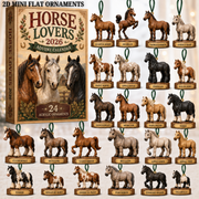 Horse Lovers Advent Calendar 2026 - 24-Day Festive Countdown, Acrylic Charms Blind Box - Gift For Horse Lovers