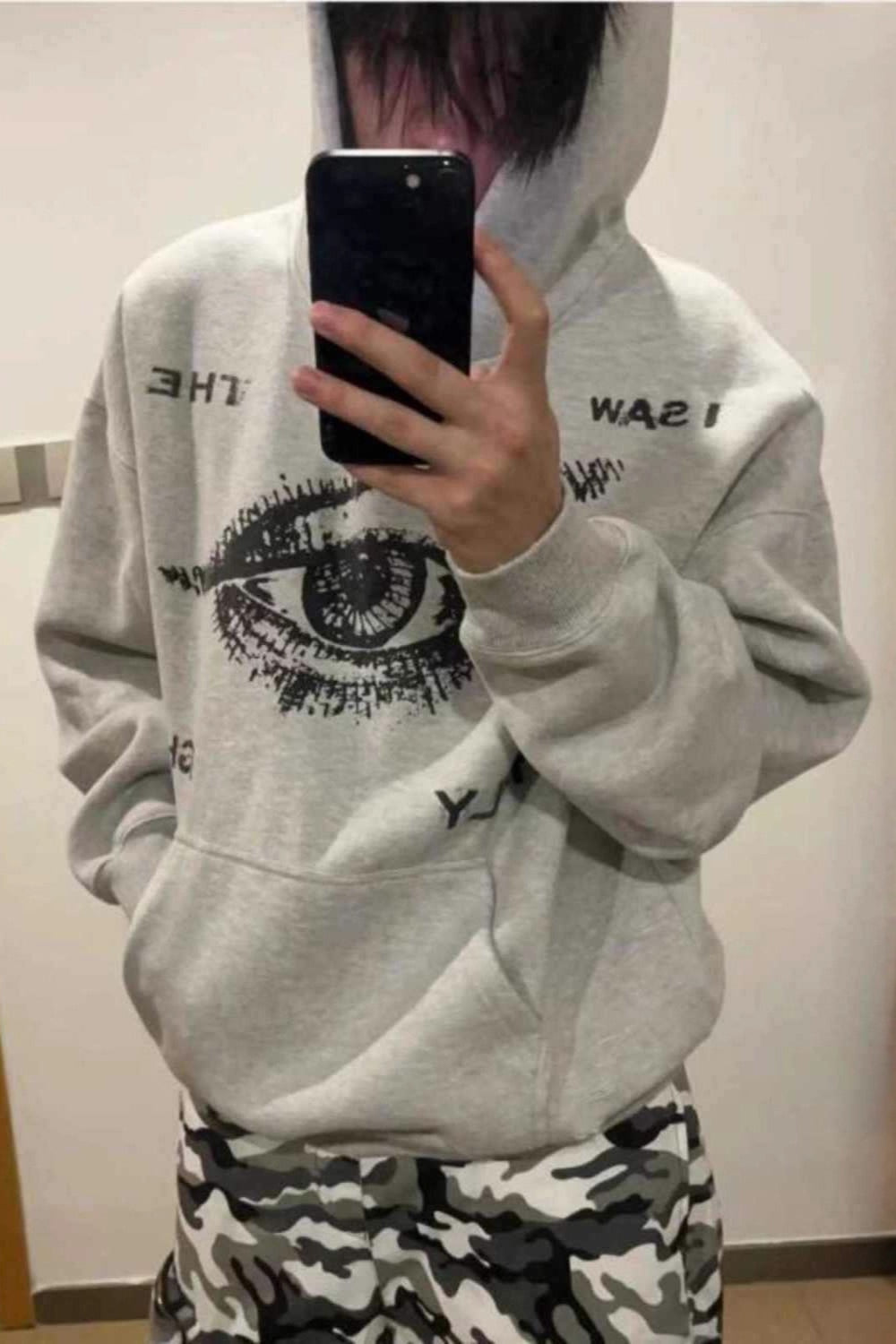 Eye Graphic Heavyweight Pullover Hoodie