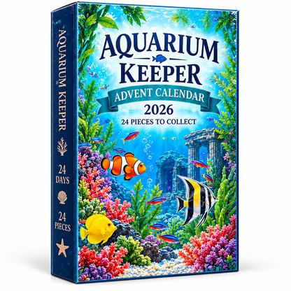 Personalized Aquarium Keeper Advent Calendar 2026 – 24-Piece Fish Tank Charm Collection, Tropical Fish & Underwater Aquarium Christmas Countdown Gift for Aquarists and Fish Lovers