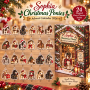 Personalized Christmas Pony Advent Calendar: Custom Name Horse Blind Box