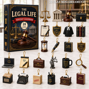 The Legal Life Advent Calendar 2026 - 24-Day Festive Countdown, Acrylic Charms Blind Box - Gift For Job Lovers