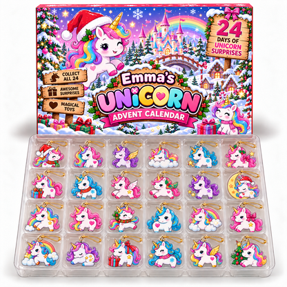 24 Days of Unicorn - Personalized Christmas Advent Calendar
