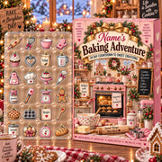 Personalized Baking Advent Calendar Custom Name 24 Day Countdown Box Ornament Baker Pastry Chef Xmas Decor Gift 2026
