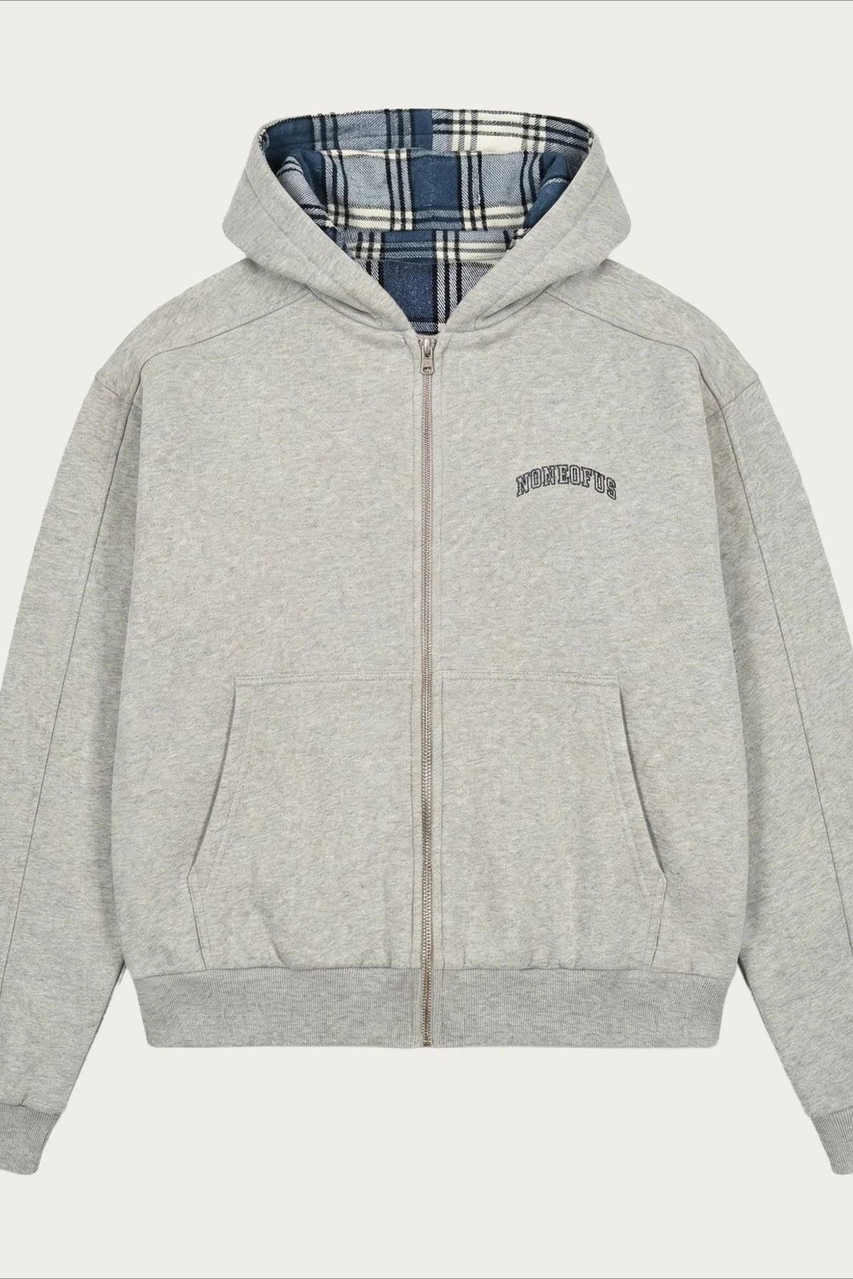 Plaid Zip Hoodie