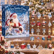 Christmas Advent Calendar 2026, 24 Days Christmas Countdown with Acrylic Ornaments, Santa Claus Holiday Gift for Kids and Family