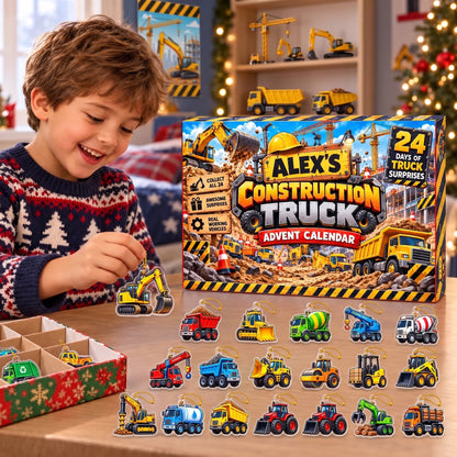 24 Days of Big Rigs - Personalized Christmas Advent Calendar