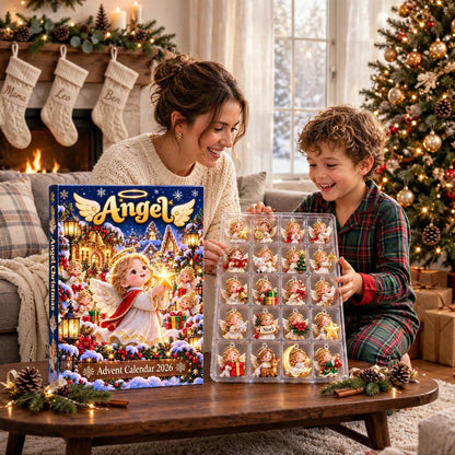 Angel Advent Calendar 2026, 24 Piece Angel Ornament Set, Angel Blind Box Advent Calendar, Christmas Countdown Gift for Home Decor