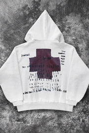 Cross Letter Pullover Hoodie