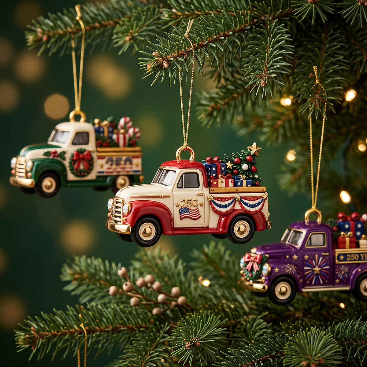 250 Truck Christmas Advent Calendar 2026 - 24 Day Spirits Countdown, Acrylic Charms Blind Box - Gift For Family