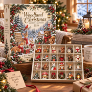 Personalized Woodland Advent Calendar, Christmas Forest Animal Countdown, 24 Mini Figures, Family Holiday Keepsake, Kids Collector GIFT 2026