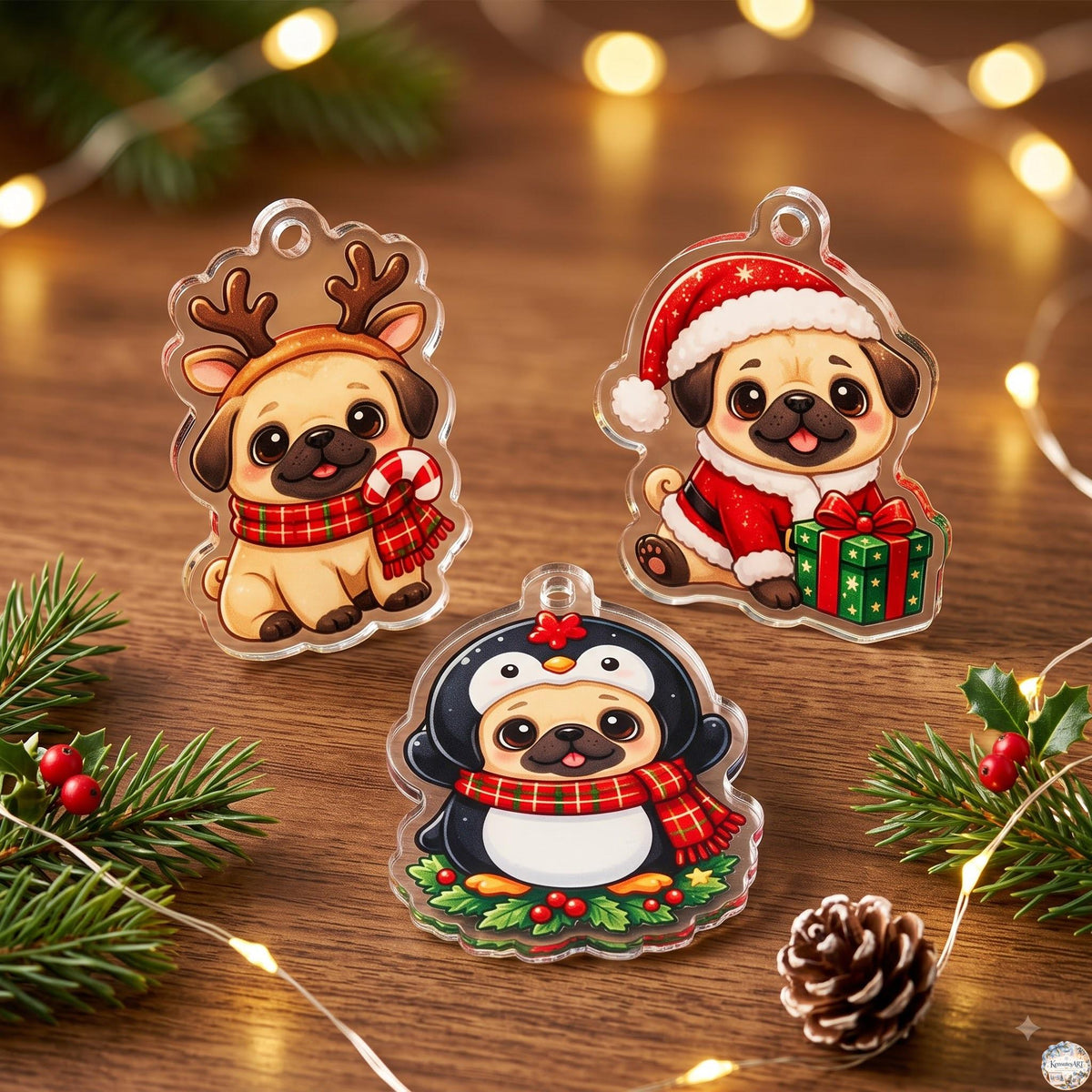 Puppy Advent Calendar 2026 | 24 Day Christmas Countdown with Personalized 2D Dog Ornament
