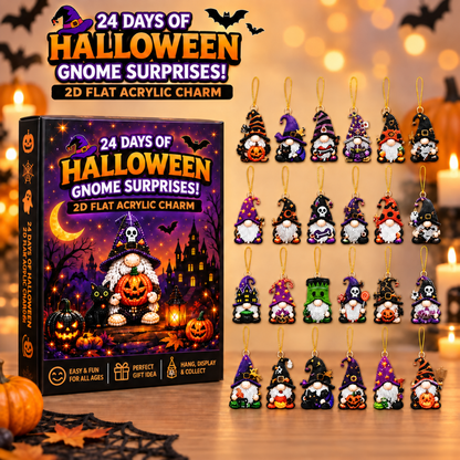2026 Halloween Gnome Advent Calendar – 24 Days of Spooky Surprises, Cute Gnome Countdown with Halloween Treats, Fun Holiday Decor & Gift for Gnome Lovers