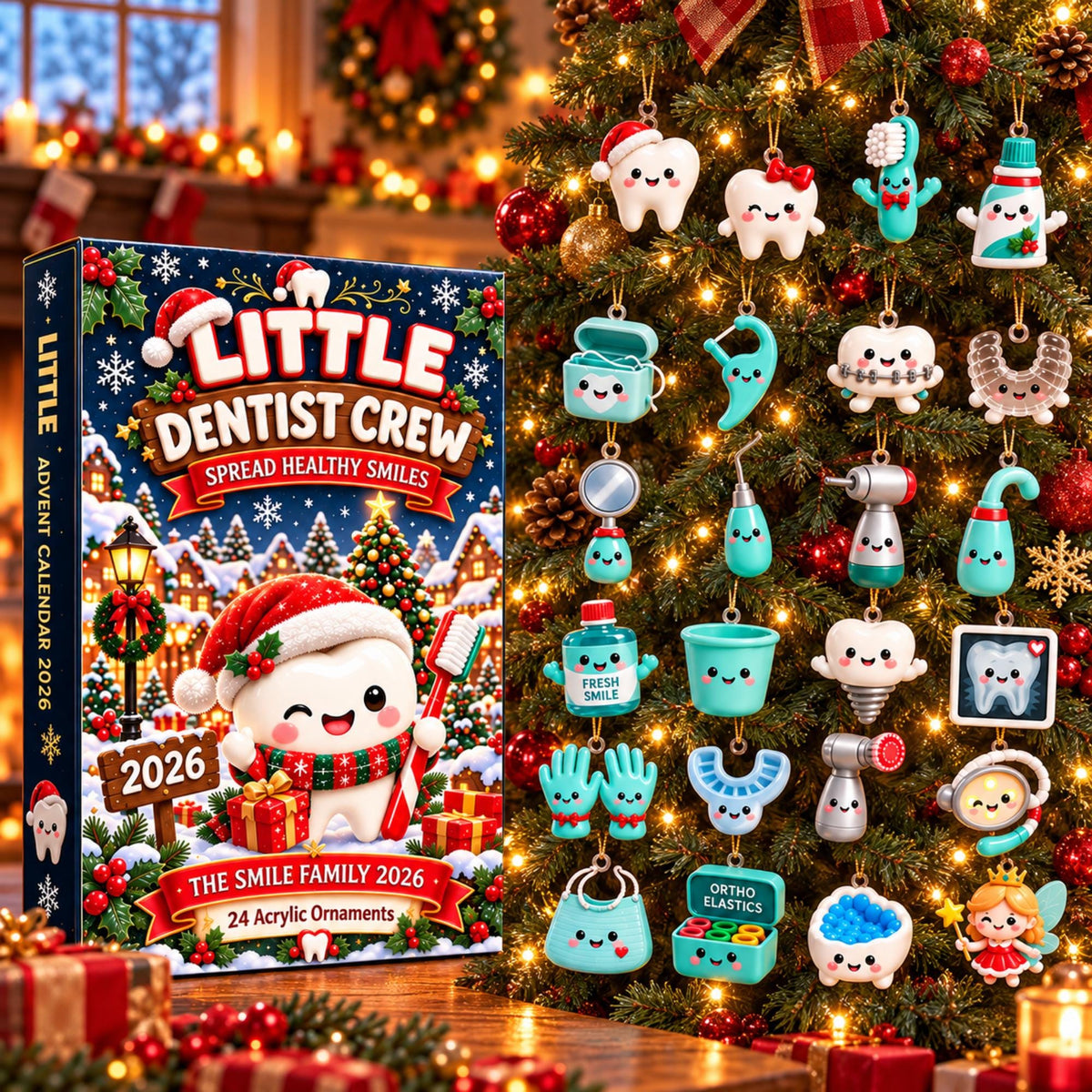 Dentist Advent Calendar 2026, Dental Blind Box, Little Dentist Crew Christmas Countdown, Dentist Gift, Dental Office Christmas Decor