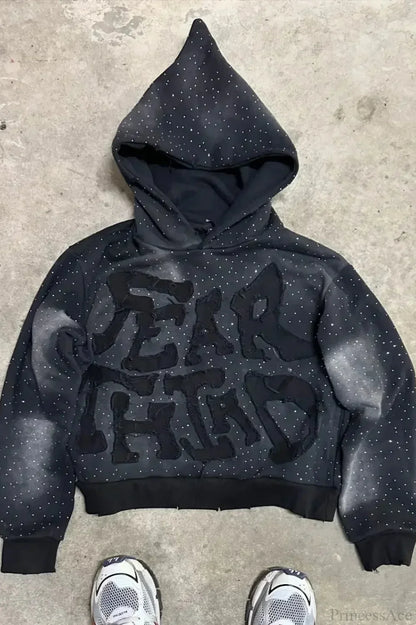 Flash Diamond Oversized Hoodie