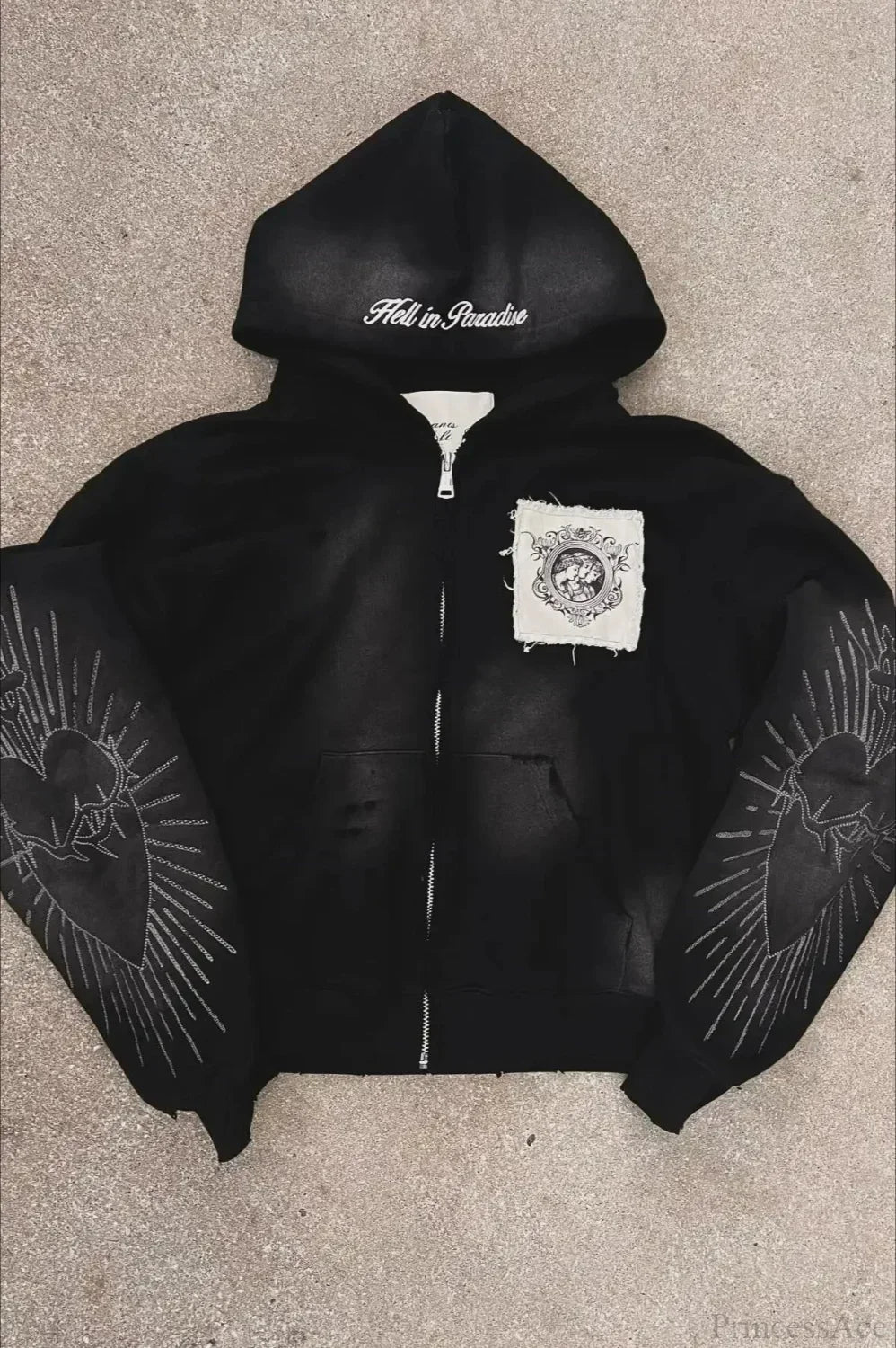 Flash Diamond Oversized Hoodie