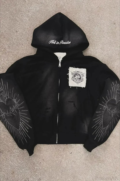 Flash Diamond Oversized Hoodie