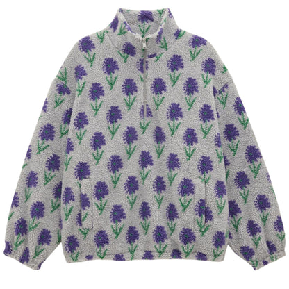 Secret Garden Zip-Up Fleece Sweatshirt