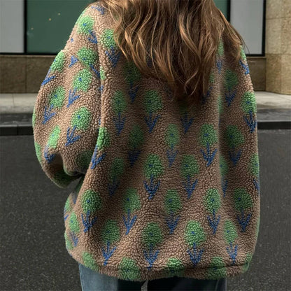 Secret Garden Zip-Up Fleece Sweatshirt