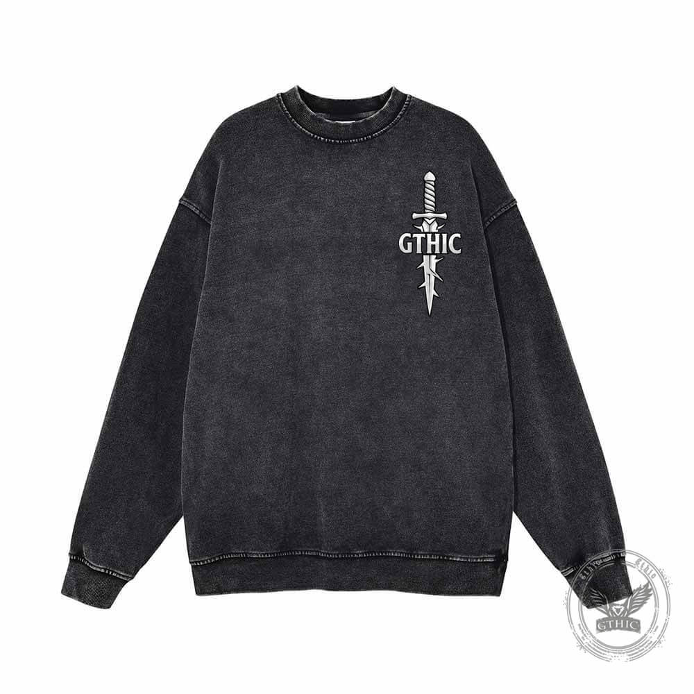 Forged In Darkness Skull Snake Vintage Washed Sweatshirt