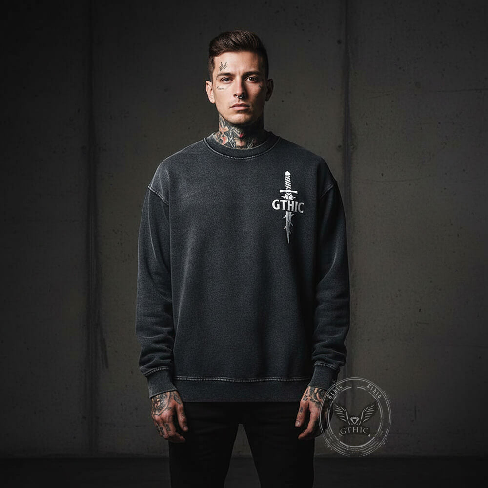 Forged In Darkness Skull Snake Vintage Washed Sweatshirt