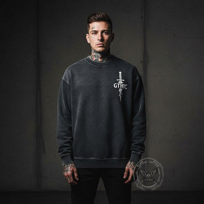 Forged In Darkness Skull Snake Vintage Washed Sweatshirt