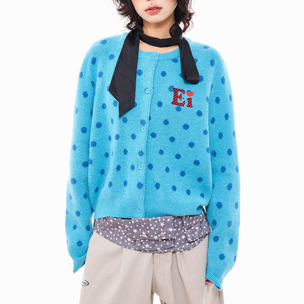 French Girl Polka Dot Cardigan