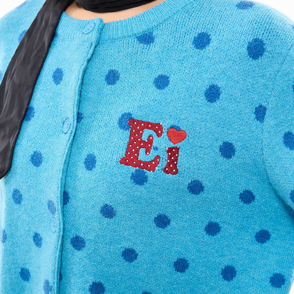 French Girl Polka Dot Cardigan