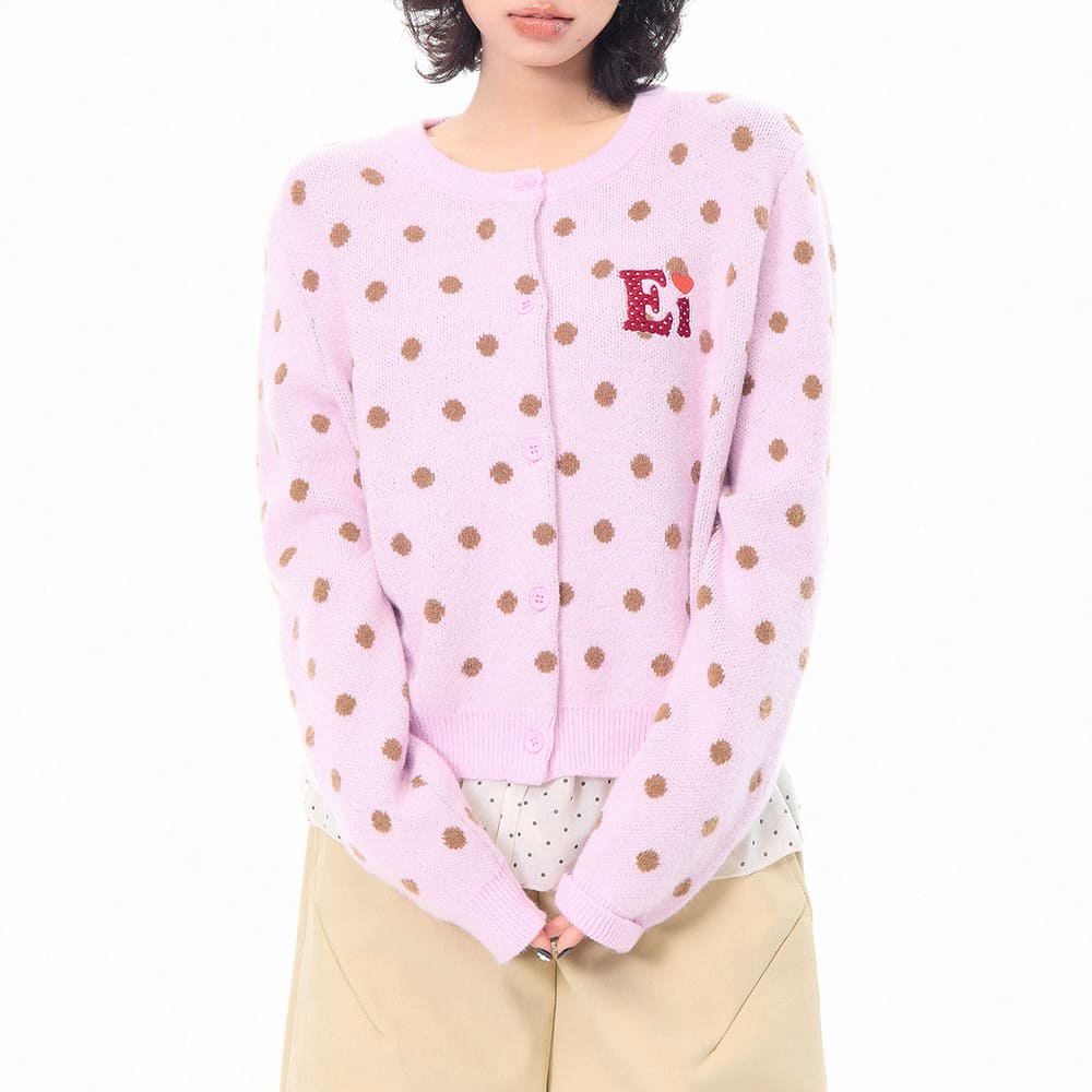 French Girl Polka Dot Cardigan