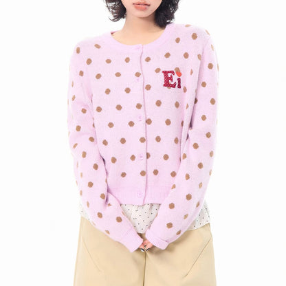 French Girl Polka Dot Cardigan