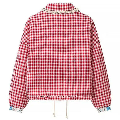 Gingham Heart Pocket Jacket
